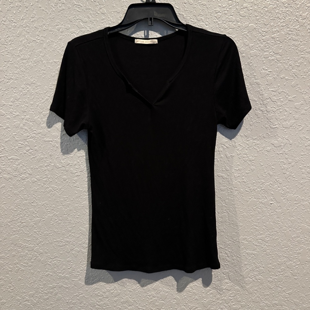 Black Dressy Crop Top - Size L